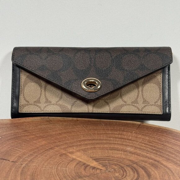 Coach Signature Chain Wallet - Picture 1 of 5